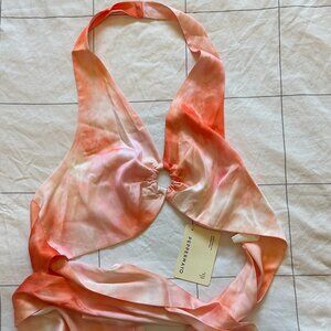 Peppermayo Carmody Halter Top - Peach Tie Dye Size US 10/L